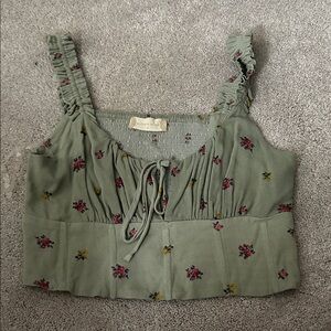Altar'd State Sage Floral Tank Top